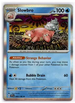 Pokemon Slowbro Rare Holo Prize Pack Series Cards 043/198 NM - Image 1