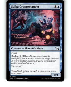MTG March of the Machine Saiba Cryptomancer 0076 C NM/MT - Image 1