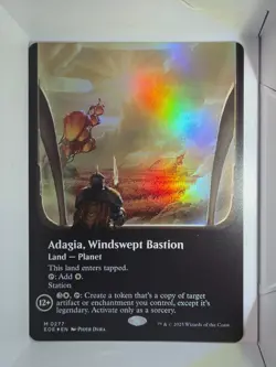Adagia, Windswept Bastion (Borderless) - M277 - FOIL - MTG - Edge of Eternities - Image 1
