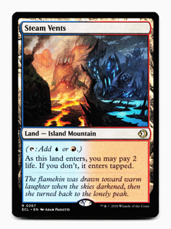 Steam Vents [Lorwyn Eclipsed] MTG Magic - ECL 0267 - Shock Land 💧🔥 - Image 3