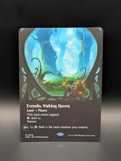 MTG - Evendo, Waking Haven - BORDERLESS - Land (G) Planet - EOE #279 - Mythic - Image 1