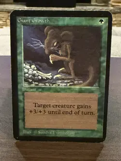 Giant Growth Alpha Green MTG: Magic the Gathering LP Never Played - Image 1