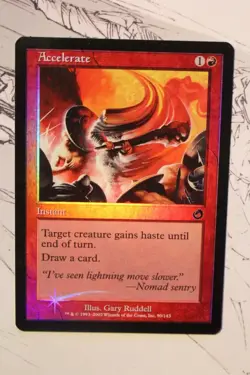 MTG ACCELERATE FOIL COMMON TORMENT MAGIC THE GATHERING - Image 1