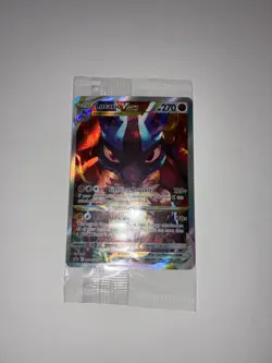 SEALED Pokemon Lucario VSTAR SWSH291 Crown Zenith Holo Black Star Promo NM - Image 1