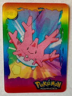 Pokemon Advanced Action Card Corsola Panini 2004 Lenticular Flicker Card #94 - Image 1