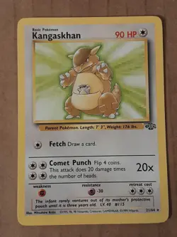 Pokemon Kangaskhan 21/64 Jungle LP-NM See Pictures - Image 1