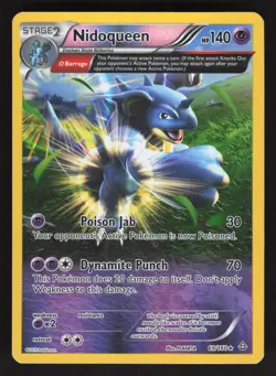 Nidoqueen 69/160 Reverse Holo Pokemon TCG XY Primal Clash MP - Image 1