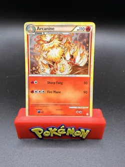 Arcanine 1/123 HeartGold & SoulSilver HGSS Holo Rare Pokemon Near Mint Swirl - Image 1