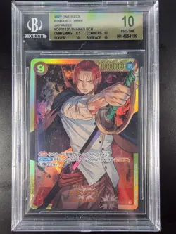 BGS 10 Shanks Alternate Art OP01-120 Secret Rare JPN One Piece - Image 1
