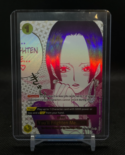 Bandai One Piece You'll Frighten Me... Boa Hancock OP14-118 (R) Foil Event - Image 1