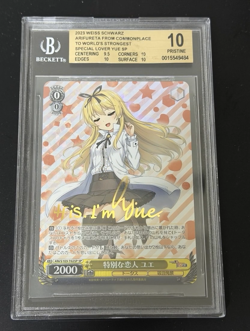 BGS 10 Pristine Weiss Schwarz Yue SP ARI/S103-T02SP Arifureta Signed - Image 2