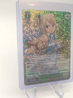 Weiss Schwarz Fairy Tail Wizard Lucy FT/EN-S02-029SP RE SP Foil Signed English - Image 2