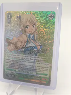 Weiss Schwarz Fairy Tail Wizard Lucy FT/EN-S02-029SP RE SP Foil Signed English - Image 3