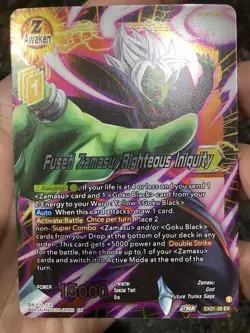 Fused Zamasu Righteous Iniquity Z Leader Foil Dragon Ball Super Card Game | NM - Image 1