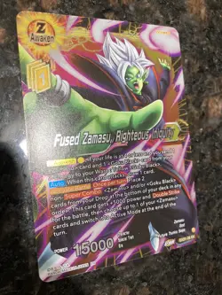 Fused Zamasu Righteous Iniquity Z Leader Foil Dragon Ball Super Card Game | NM - Image 3