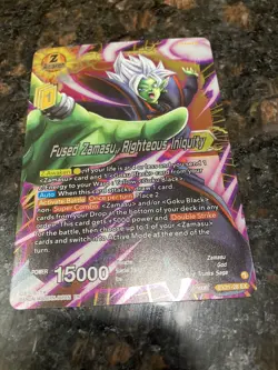 Fused Zamasu Righteous Iniquity Z Leader Foil Dragon Ball Super Card Game | NM - Image 4