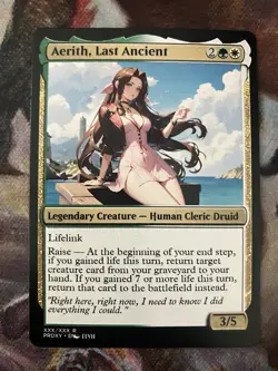 Final Fantasy MTG Custom Alt Art Cards Play Test (Yuffie Aerith & Tifa) Set Of 6 - Image 4