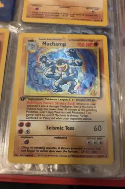 Pokemon Machamp Deck Exclusives 1st Edition Holo Rare 100 HP English Card - Image 1
