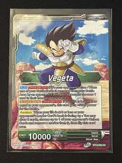 Dragon Ball Super Card Game Pre-Release Vegeta, Destined Confrontation Foil Card - Image 2