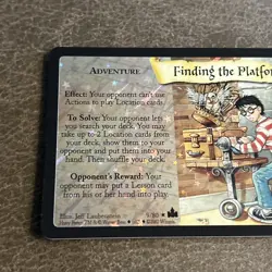 Finding The Platform 9/80 - Adventures At Hogwarts - HOLO RARE Harry Potter Card - Image 2