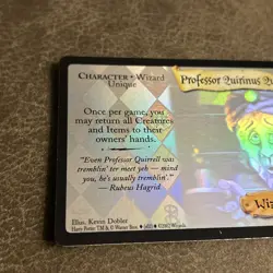 Harry Potter TCG Diagon Alley Card: Professor Quirinus Quirrell 22/80 Foil/Holo - Image 2