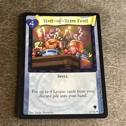 Harry Potter Trading Card Start-of-Term Feast 27 Rare Foil TCG Holo NM - Image 1
