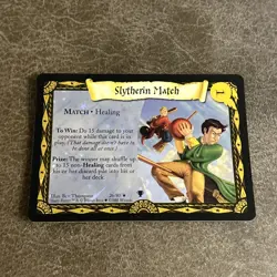 Slytherin Match- 26/80 - Quidditch Cup - HOLO RARE - Harry Potter Card TCG - Image 1
