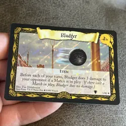 Harry Potter Trading Card Game Bludger 1/80 Holo Foil Quidditch Cup - Image 2