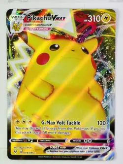 Pikachu Vmax 044/185 Vivid Voltage NM Full Art Ultra Rare Pokemon Card - Image 1