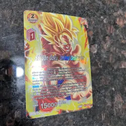 SS Son Goku United Onslaught BT19 Z Leader Foil Dragon Ball Super Card Game | NM - Image 3