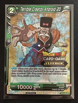 Dragon Ball Super Card Game Terrible Creator Android 20 Judge Promo Card - Image 1