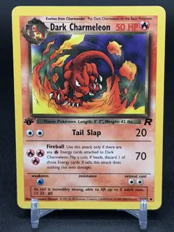 Dark Charmeleon 32/82 Pokemon TCG 1st Edition Team Rocket NM Vintage 2000 Card - Image 1