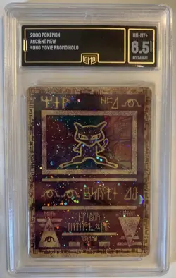 GMA 8.5 Ancient Mew Promo Holographic Pokemon Card - Image 1