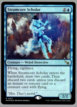 Steamcore Scholar 0071 Rare Foil Murders at Karlov Manor MTG Near Mint - Image 1