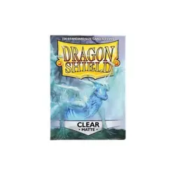 1000 Dragon Shield Standard Size Deck Protector Clear Matte Sleeves 5706569110017 - Image 1