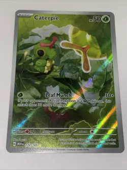 Caterpie #172/165 NM – Pokemon Scarlet & Violet 151 – Illustration Rare - Image 1