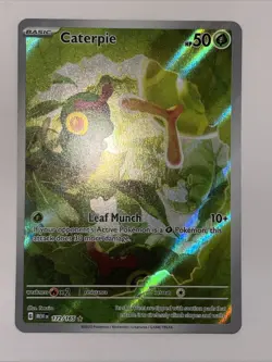 Caterpie #172/165 NM – Pokemon Scarlet & Violet 151 – Illustration Rare - Image 2