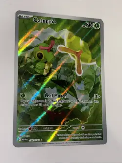 Caterpie #172/165 NM – Pokemon Scarlet & Violet 151 – Illustration Rare - Image 3
