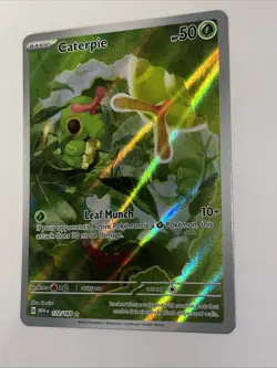 Caterpie #172/165 NM – Pokemon Scarlet & Violet 151 – Illustration Rare - Image 4