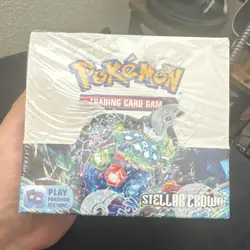Pokemon TCG Stellar Crown Booster Box Sealed Scarlet & Violet Lapras - Image 1