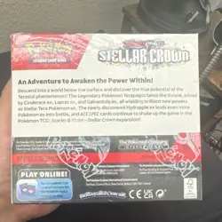 Pokemon TCG Stellar Crown Booster Box Sealed Scarlet & Violet Lapras - Image 2
