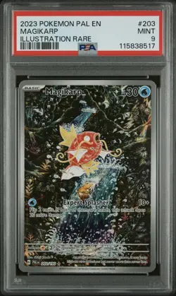 Magikarp Illustration Rare 203/193 Pokemon Paldea Evolved PSA 9 MINT - Image 1