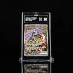TAG 10 Gem Mint 2024 Pokemon Japanese Raging Bolt ex #222/187 Terastal Festival - Image 1