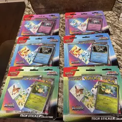 18 Prismatic Evolution Pokemon Cards In 6 Blister Packs - Image 1