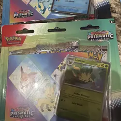 18 Prismatic Evolution Pokemon Cards In 6 Blister Packs - Image 2