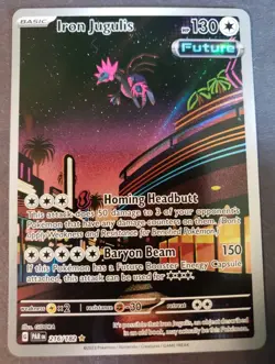 Iron Jugulis 216/182 Illustration Rare Paradox Rift Pokemon Card Near Mint - Image 1