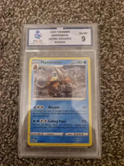 Pokemon TCG Mamoswine Astral Radiance 2022 33/189 Regular Rare LP MGC Graded 9! - Image 1