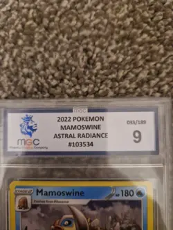 Pokemon TCG Mamoswine Astral Radiance 2022 33/189 Regular Rare LP MGC Graded 9! - Image 3