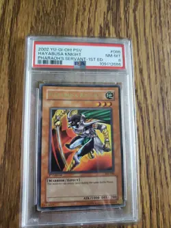 2002 Yu-Gi-Oh PSV-086 Hayabusa Knight Pharaoh's Servant 1st Ed PSA 8 NM-MT Pop 2 - Image 1