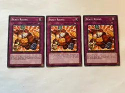 3 Beast Rising - DREV-EN074 3 x3 Yugioh Yu Gi Oh! Playset 1st Edition - Image 1